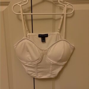 White Bustier Top